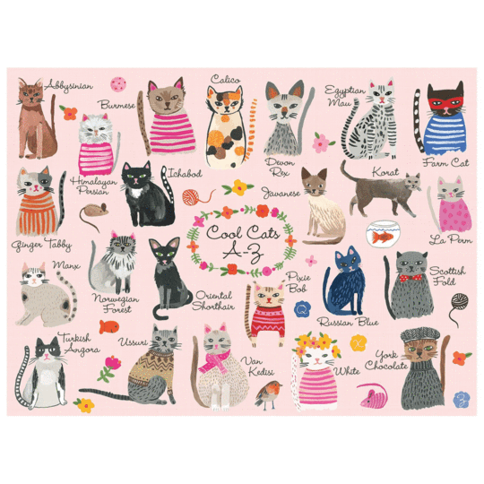 PFG Cool Cats A-Z (Usage/Used - PUZZLES FOR GOOD)