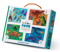 Dinosaurs - Four Puzzles to Grow On (24, 36, 48, 72 pcs)