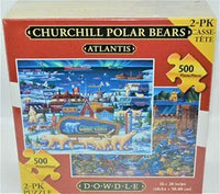 PFG 2-en-1 Atlantis & Churchill Polar Bears (2x500pcs) (utilisation / utilisée - puzzles pour de bon)
