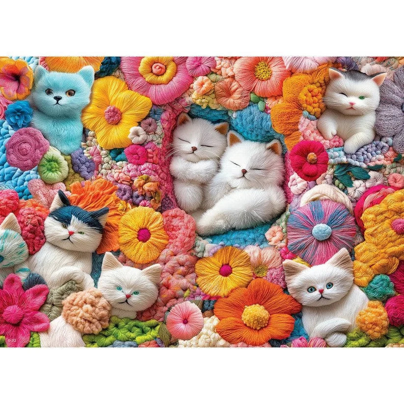 The Handcrafted Menagerie - Cozy Cat Bouquet (1000pcs)