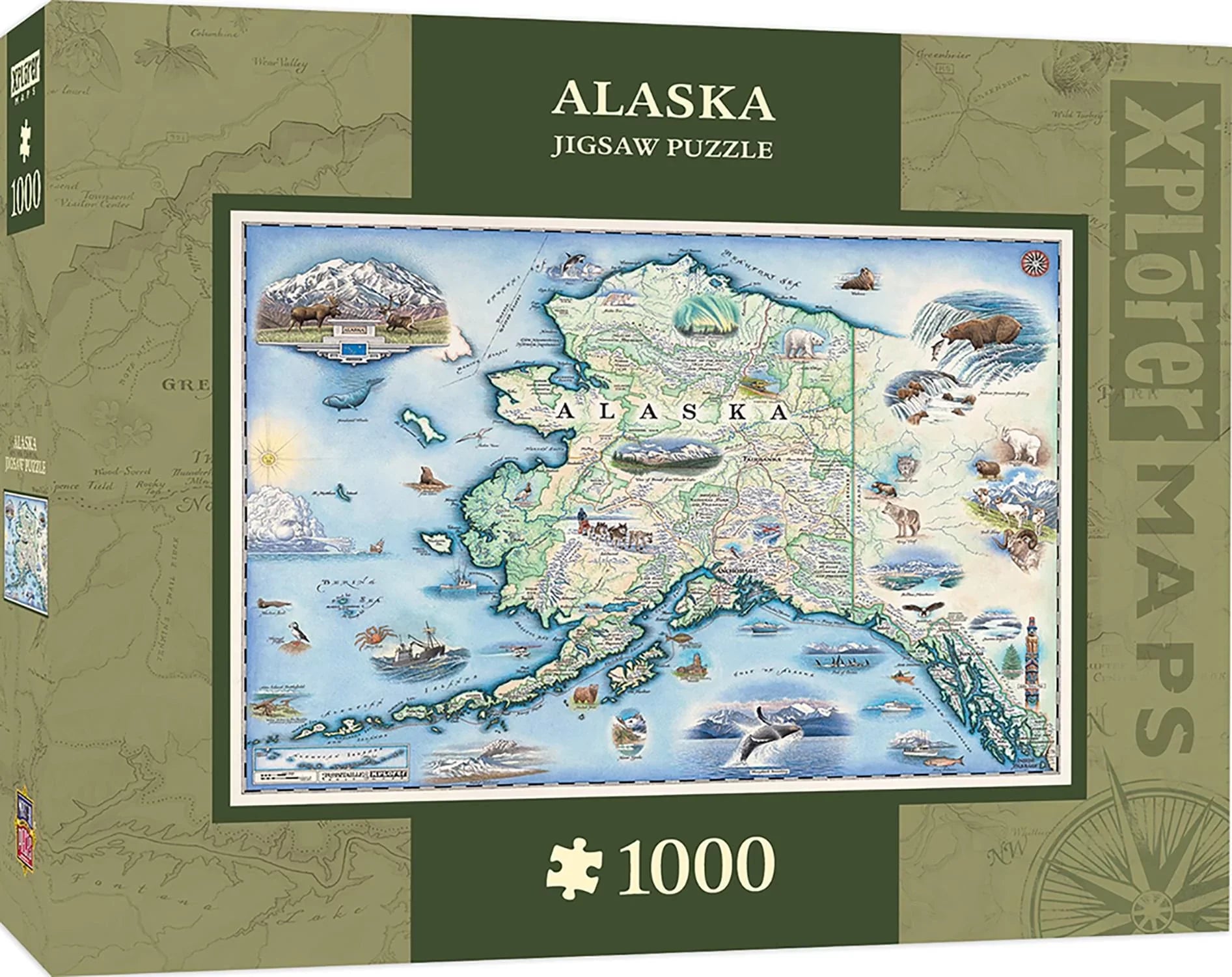 PFG Alaska State Map - Xplorer Maps (Usage/Used - PUZZLES FOR GOOD)