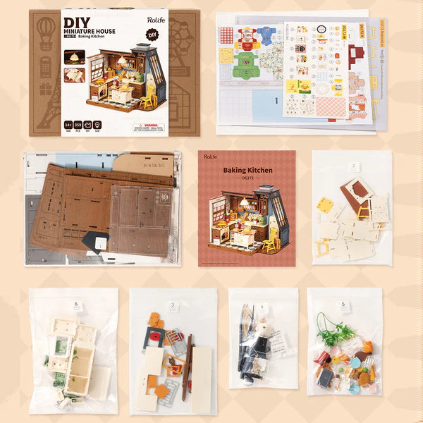 DIY Miniature House - Baking Kitchen (Wood)