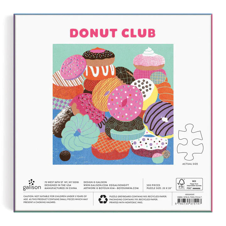 PFG Donut Club (500pcs) (Usage/Used - PUZZLES FOR GOOD)