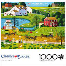 PFG Jolly Hill Farms, Charles Wysocki (1000pcs) (Usage/Used - PUZZLES FOR GOOD)