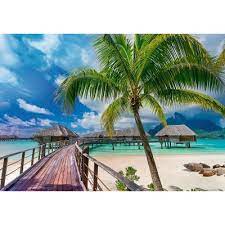 PFG Wanderlust - Paradise Beach, Bora-Bora (1000pcs) (Usage/Used - PUZZLES FOR GOOD)