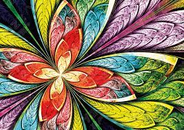 DMG Colorful Flower (1000pcs) (DAMAGED BOX)
