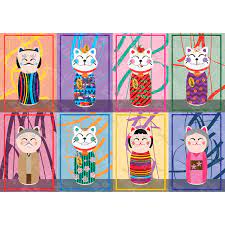 PFG Maneki Kokeshi (1000pcs) (Usage/Used - PUZZLES FOR GOOD)
