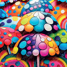 PFG Colorful Umbrella (1023pcs) (Usage/Used - PUZZLES FOR GOOD)