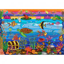 Le lagon Bleu/Blue Lagoon, Anie Maltais (1000pcs)