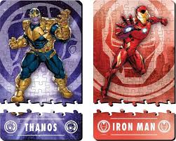 Jigsaw Duel Marvel Avengers - Thanos vs. Iron Man (2 x 70pcs)