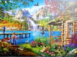 PFG Lazy Days - Fishing with Pappy (1000pcs) (Usage/Used - PUZZLES FOR GOOD)