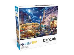 PFG Night & Day - Dazzling Paris (1000pcs) (Usage/Used - PUZZLES FOR GOOD)