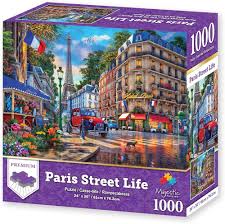 PFG Paris Street Life (1000pcs) (Usage/Used - PUZZLES FOR GOOD)