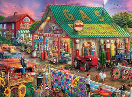 PFG Country Life: Antique Market (1000pcs) (Usage/Used - PUZZLES FOR GOOD)