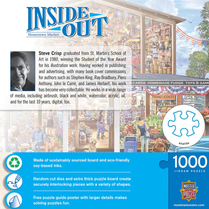 PFG Inside Out - Hometown Market, Steve Crisp (1000pcs) (Usage/Used - PUZZLES FOR GOOD)