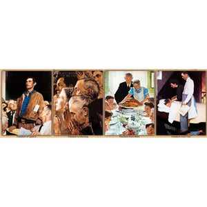 Saturday Evening Post - Four Freedoms, Norman Rockwell (1000pcs) (PANORAMIC)