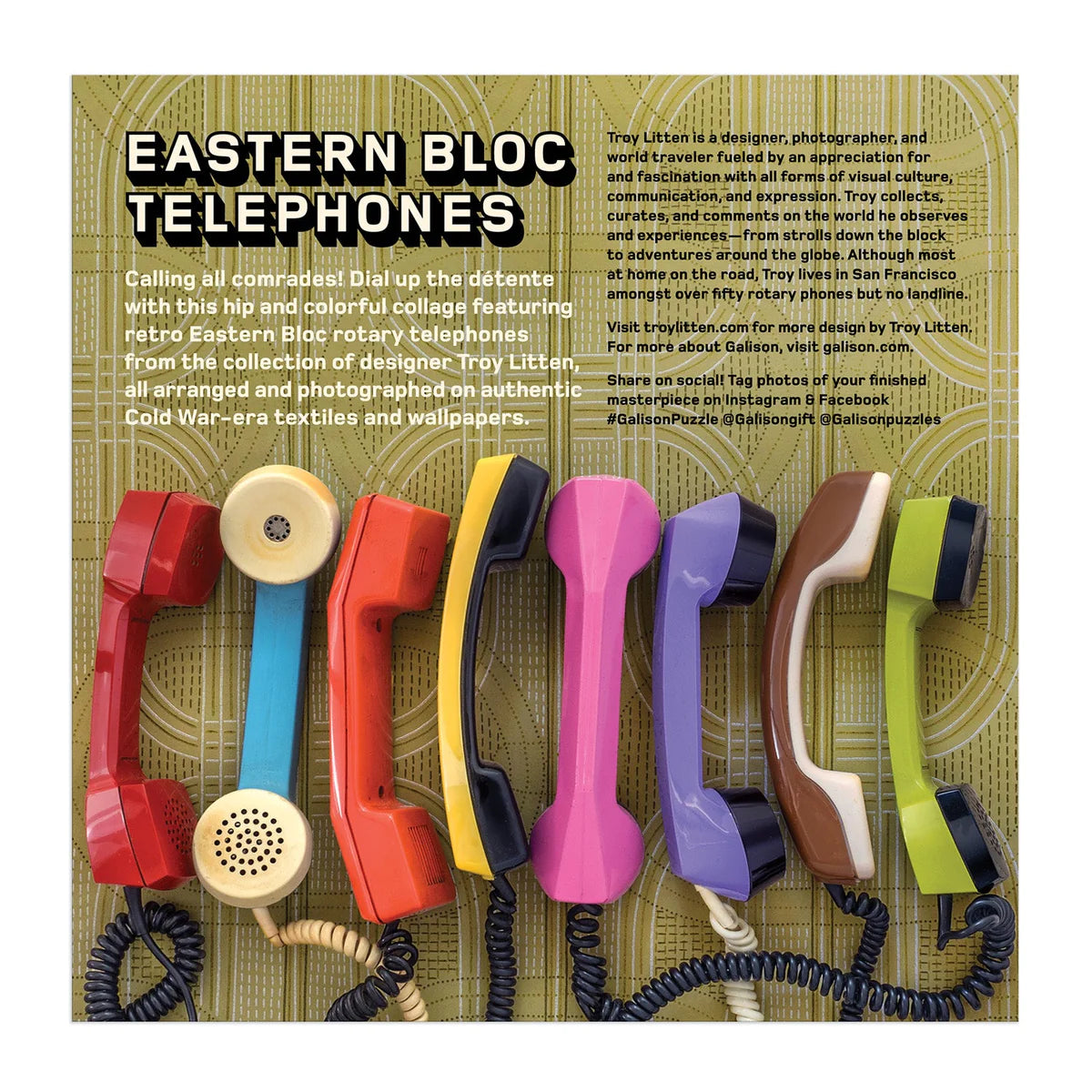 PFG Eastern Bloc Telephones, Troy Litten (500pcs) (Usage/Used - PUZZLES FOR GOOD)