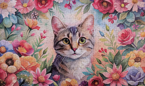 PFG A Feline Feast of Floral Delight (Usage/Used - PUZZLES FOR GOOD)