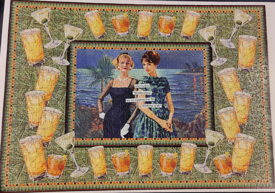 PFG Qui est cette modération ? Anne Taintor (1000pcs) (Utilisation/Utilisé - PUZZLES FOR GOOD)