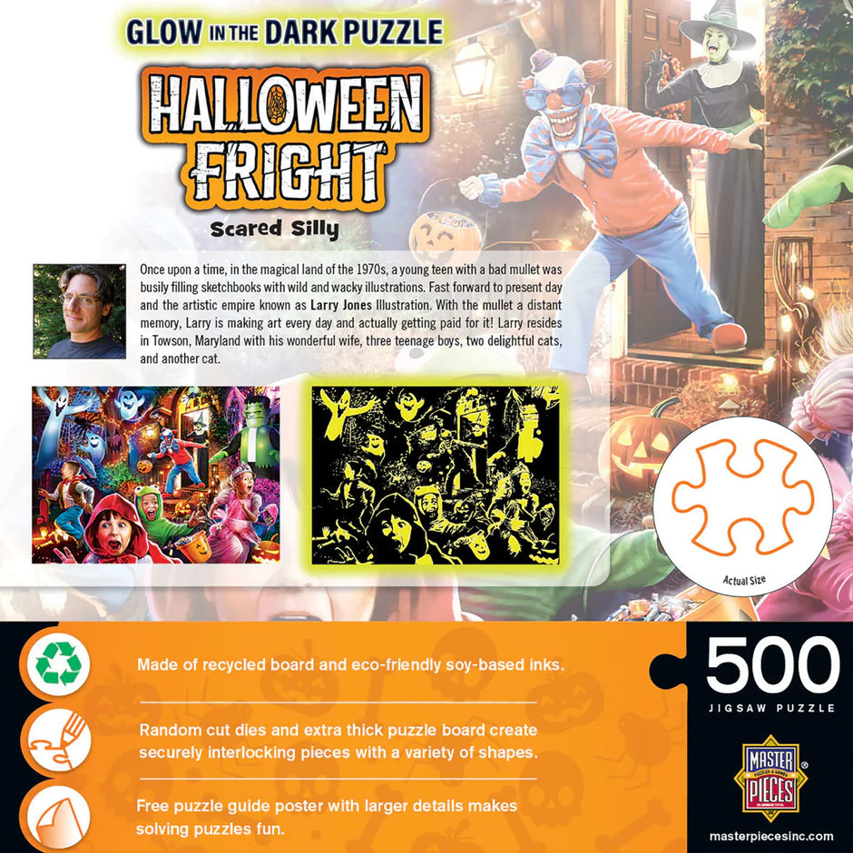 Glow-in-the-the-Dark Halloween effroi - Scared Silly (500pcs)