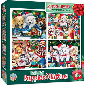 Holiday Puppies & Kitties Multipack (4x100pcs)