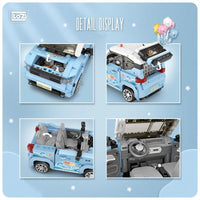 LOZ Block - Mini Blue Car (1/20th scale) (875pcs)