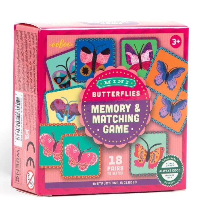Mini jeu de mémoire et d'association - Papillons