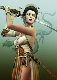 Samouraï féminine (1000pcs)