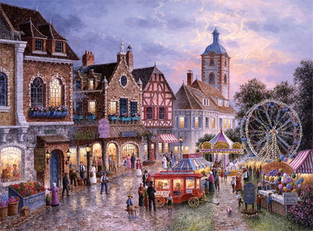 PFG Funfair, Dennis Lewan (3000pcs) (Usage/Used - PUZZLES FOR GOOD)