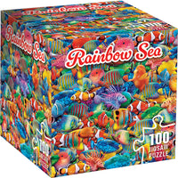 Fun in the Sun - Rainbow Sea Cube Puzzle (100pcs)