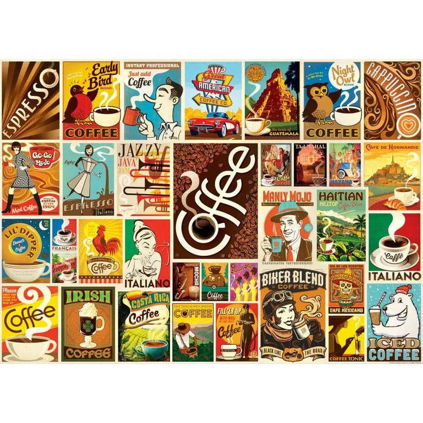 Vintage Posters - Coffee Lovers (1000pcs)