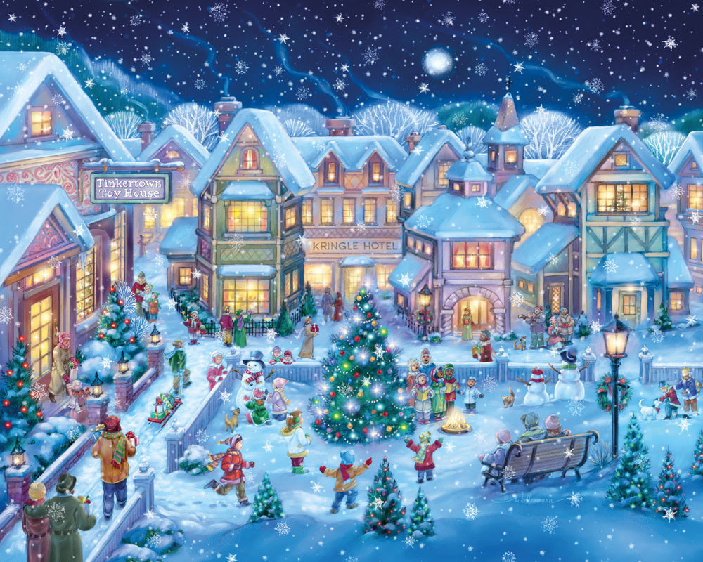 PFG Holiday Village Square, Randy Wollenmann (1000pcs) (Usage/Used - PUZZLES FOR GOOD)