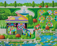 Collection PFG Hometown - Bee Quilting (300pcs) (utilisation / utilisée - puzzles pour de bon)