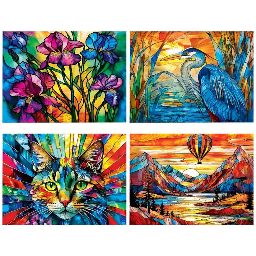 Stained Glass Multipack (4 x 500pcs)