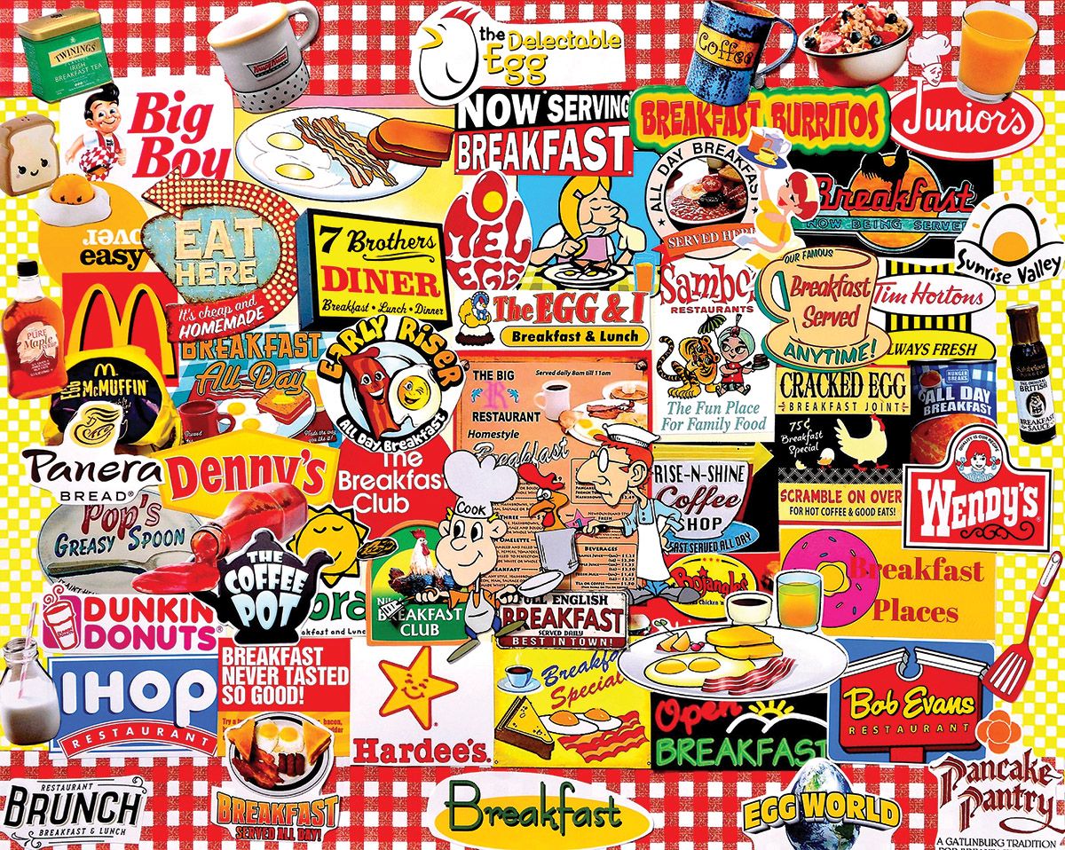 PFG j'adore le petit déjeuner, Charlie Girard (utilisation / utilisée - puzzles pour de bon)
