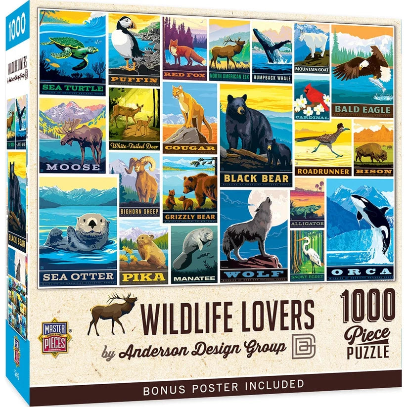 Vintage Posters - Wildlife Lovers (1000pcs)