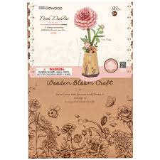 3D Wood Pink Dahlia - Bright & Sweet (93pcs)