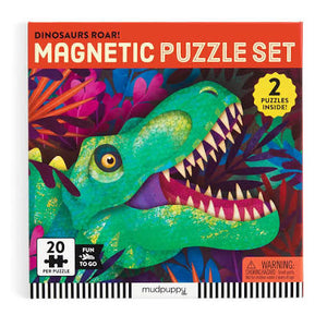 2 Magnetic Puzzles - Dinosaurs Roar!