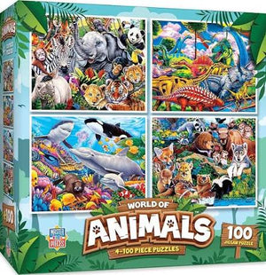 World of Animals 4-Pack (4x100pcs)