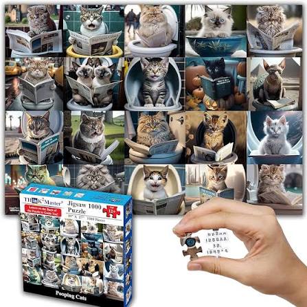 PFG Pooping Cats (Usagé/Used - PUZZLES FOR GOOD)