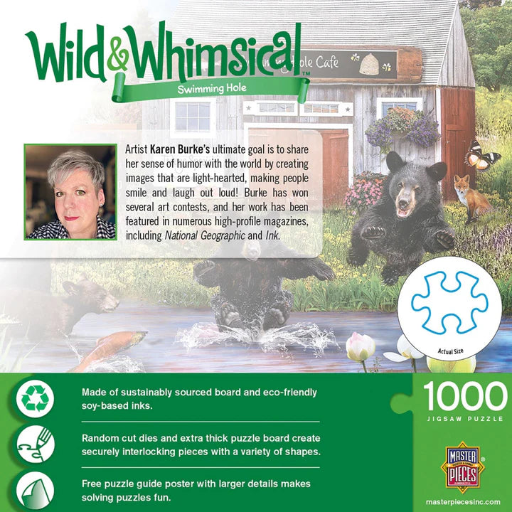 Wild & Whimsical - Swimming Hole, Karen Burke (1000pcs)