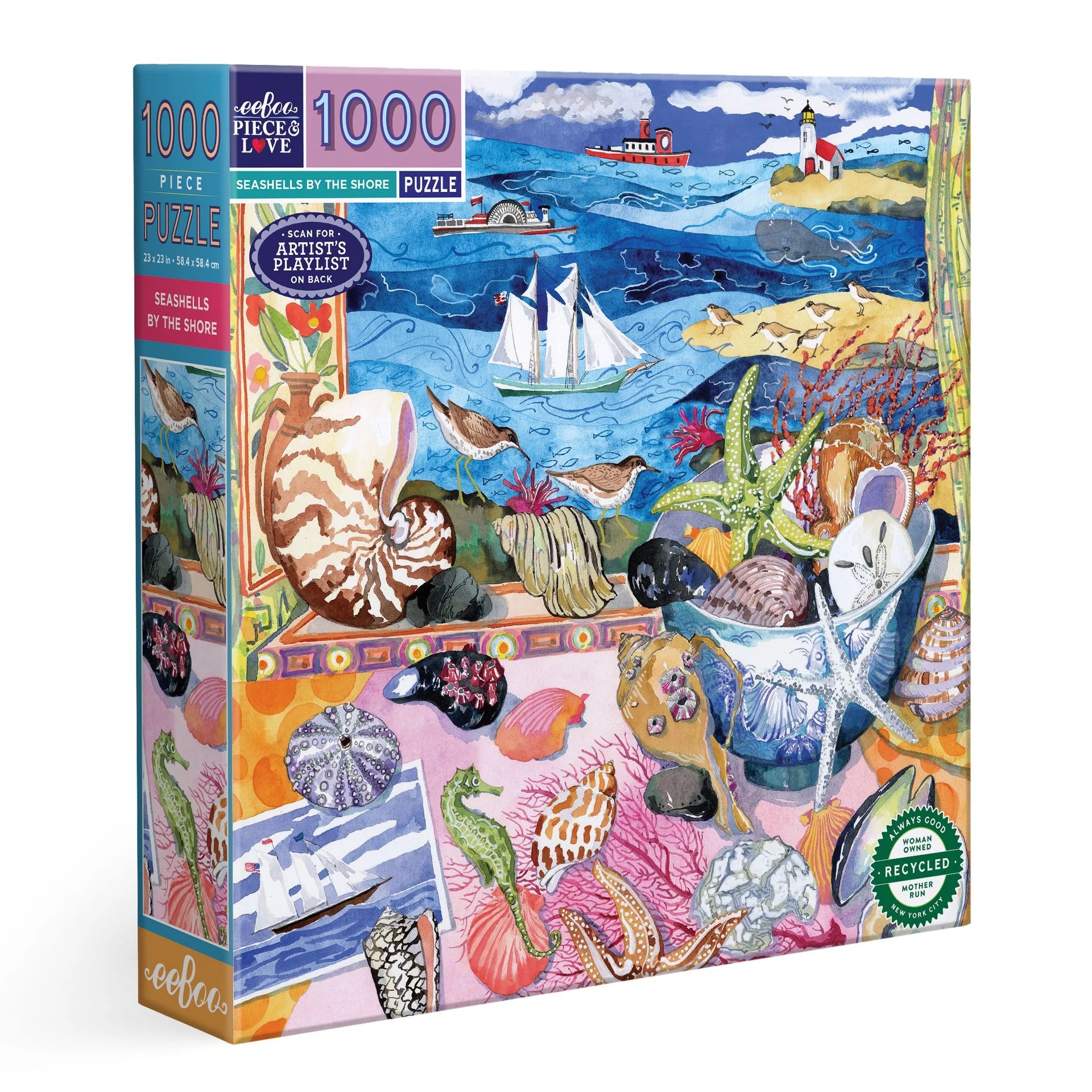 Coquillages au bord de la mer (1000 pièces) 