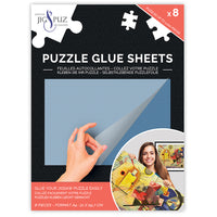 Jig & Pouz 8 x Feuilles adhésives de puzzle (jusqu'à 1000pcs)
