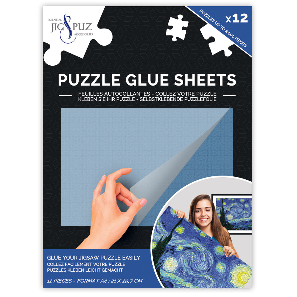 Jig & Puz 12 x Puzzle Adhesive Sheets (up to 2000pcs)