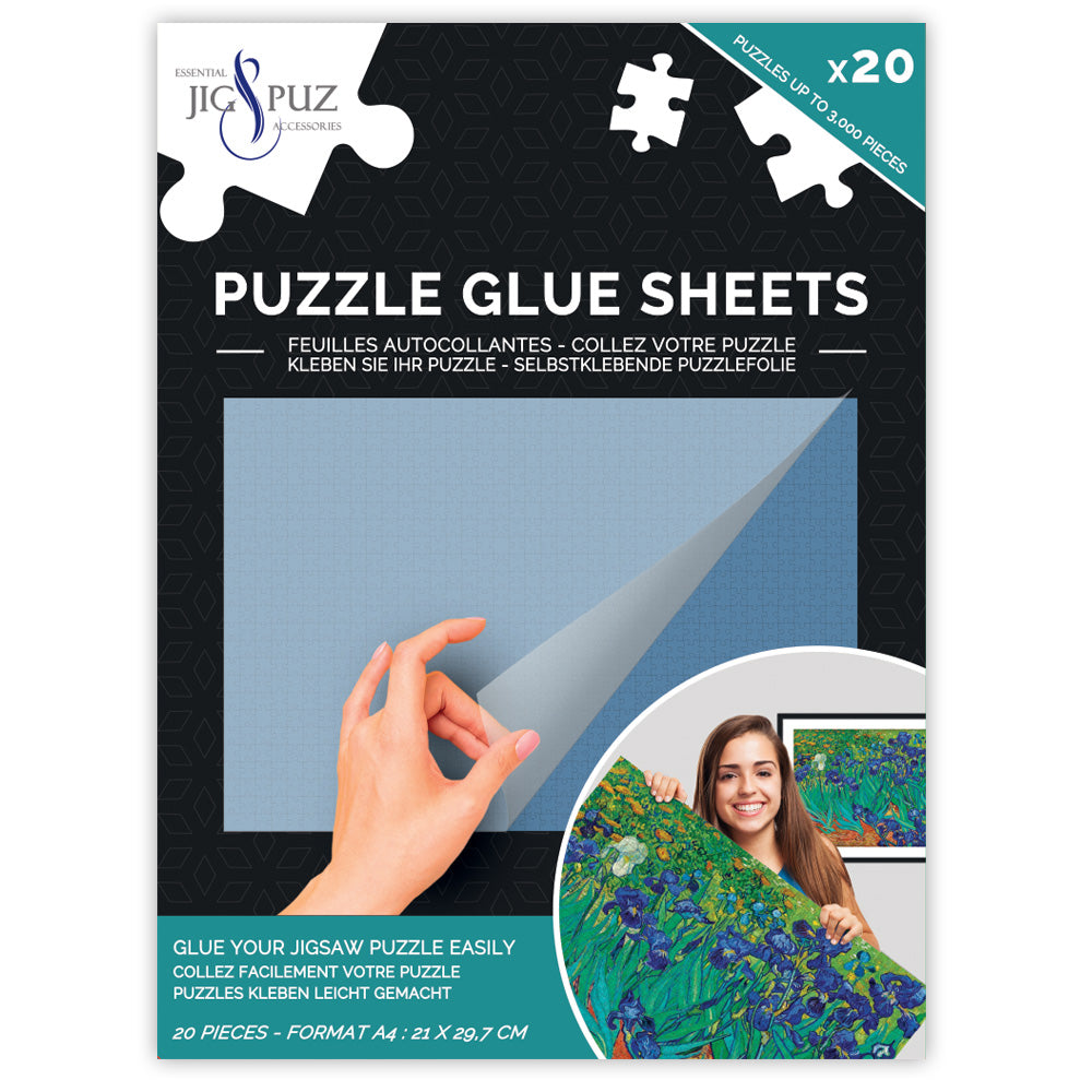 Jig & Pouz 20 x feuilles d'adhésif de puzzle (jusqu'à 3000 pcs)