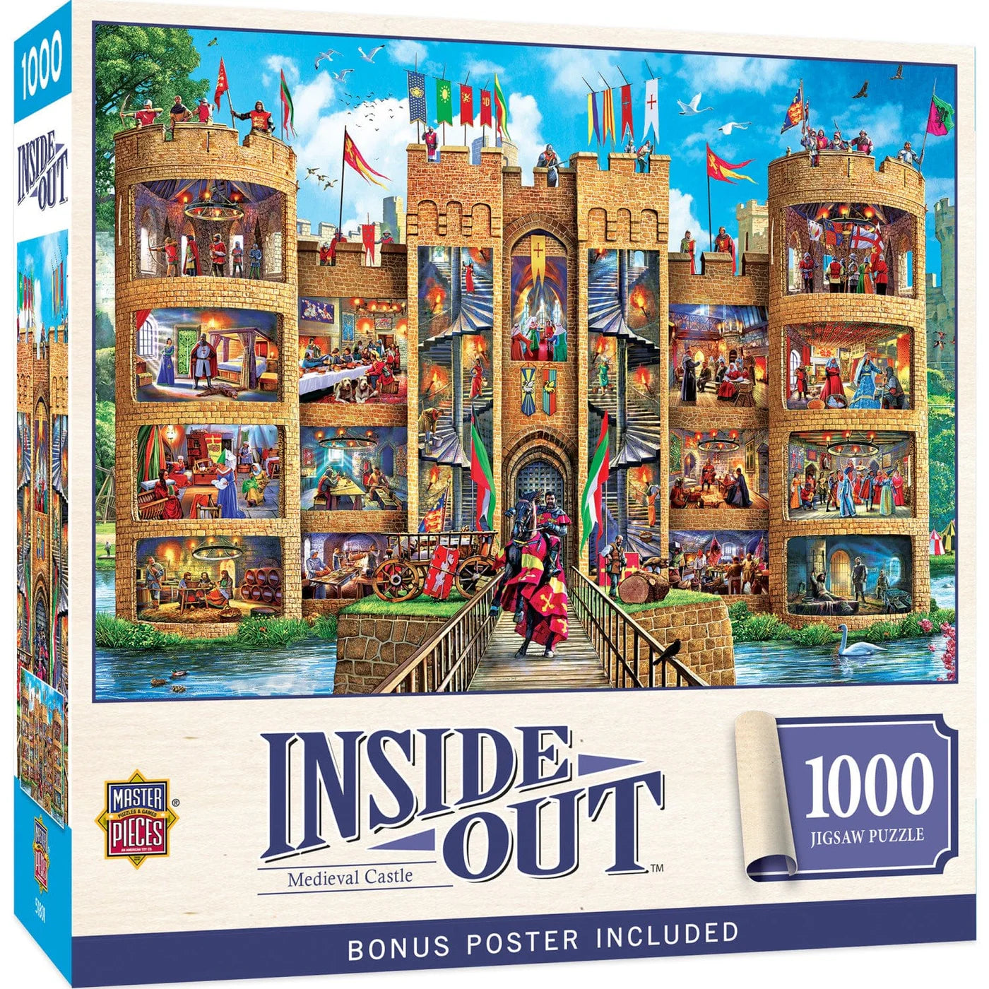 Inside Out - Medieval Castle, Steve Crisp (1000pcs)