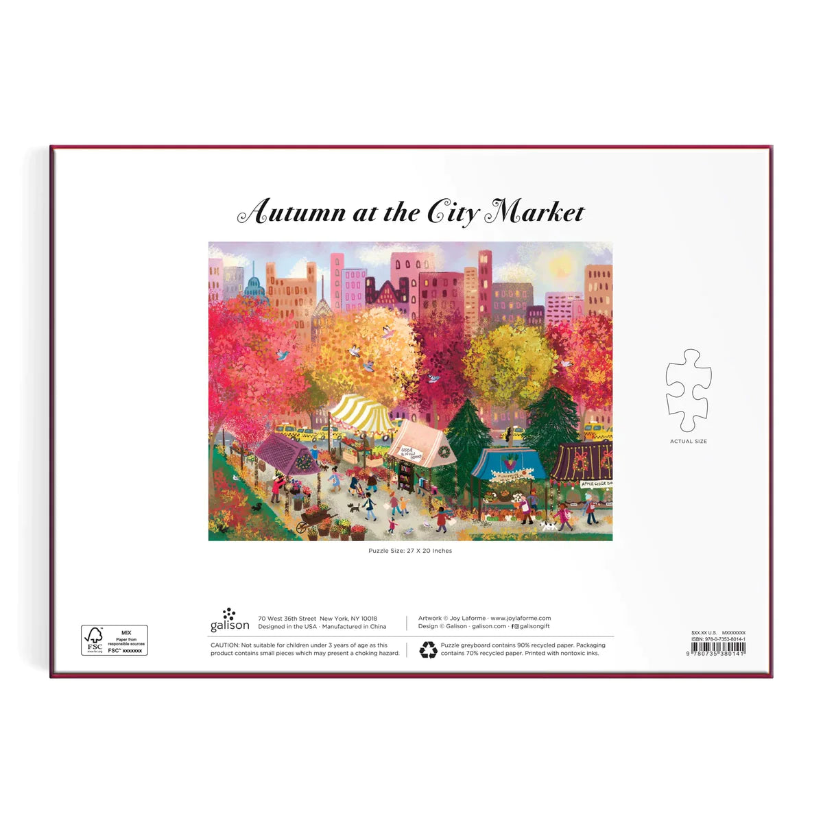 DMG Autumn at the City Market, Joy LaForme (1000pcs) (DAMAGED BOX)