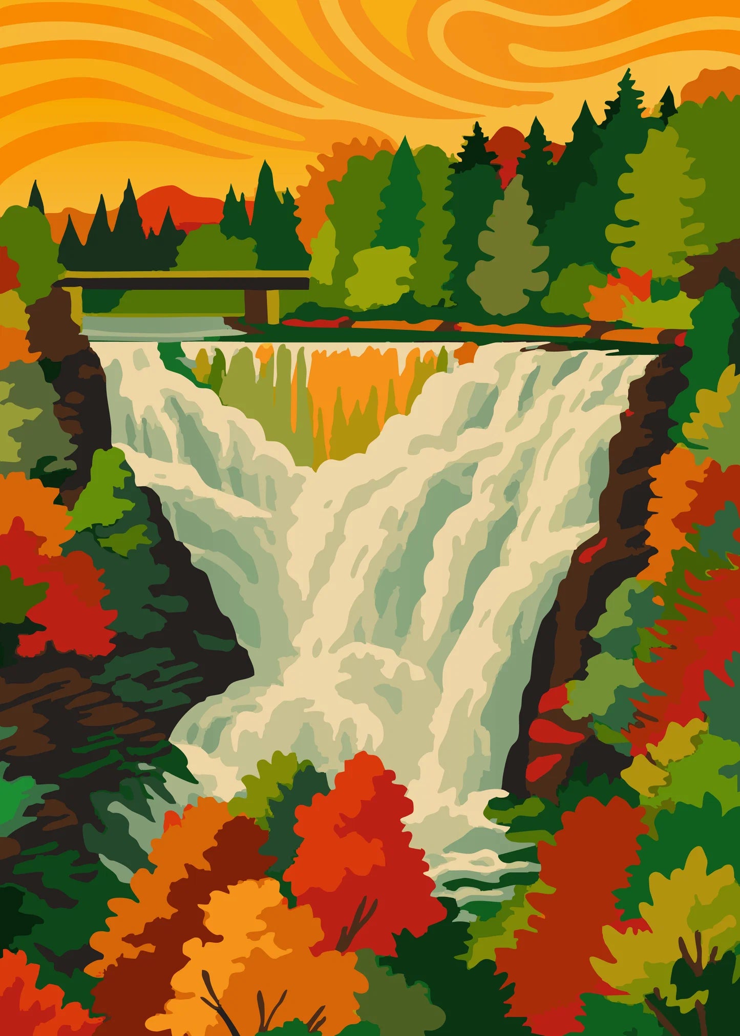 Autumn Cascade, Ivana McCue & Anna Klibanov (1000pcs)