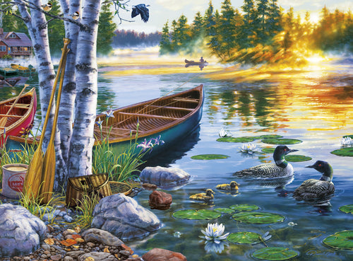 PFG Lakeside Morning, Darrell Bush (Usage/Used - PUZZLES FOR GOOD)