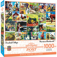 Saturday Evening Post - Farm Collage, Norman Rockwell (1000pcs)